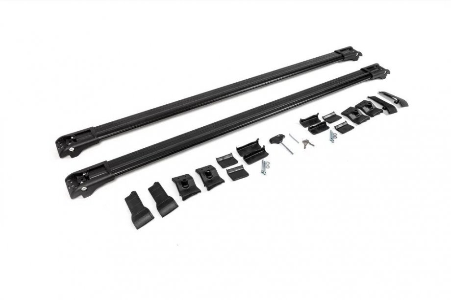 Toyota Yaris Verso 2000–2004 Dakdragers (dwarsbalken) voor standaard dakrails, afsluitbaar WingCarrier V1 (2 stuks) tot 140 cm, zwart Foto 18