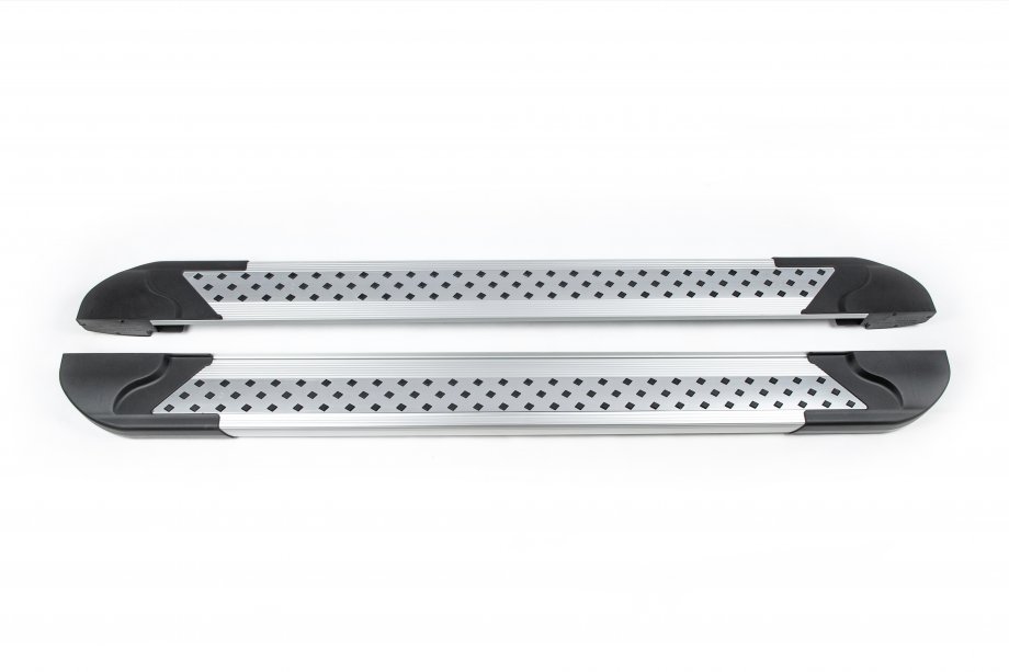 Шевроле Silverado Боковые пороги New Vision Grey Image