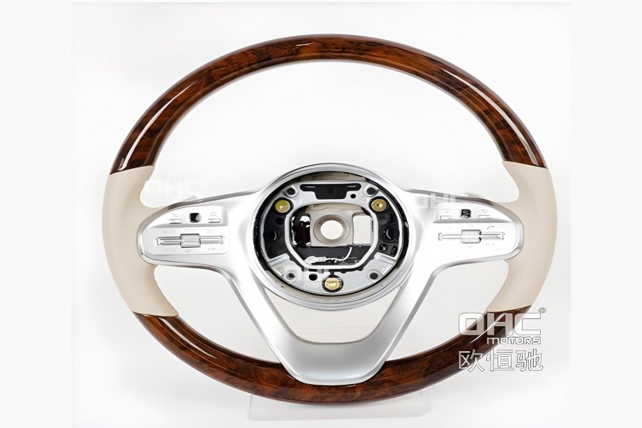 Руль Maybach-Style (Дерево + Бежевый, 3pin) Image