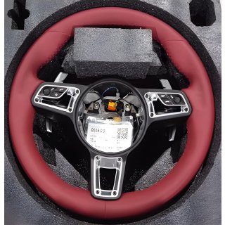 Porsche 911 2012-2018 рр.Руль (2012-2014, Красный)