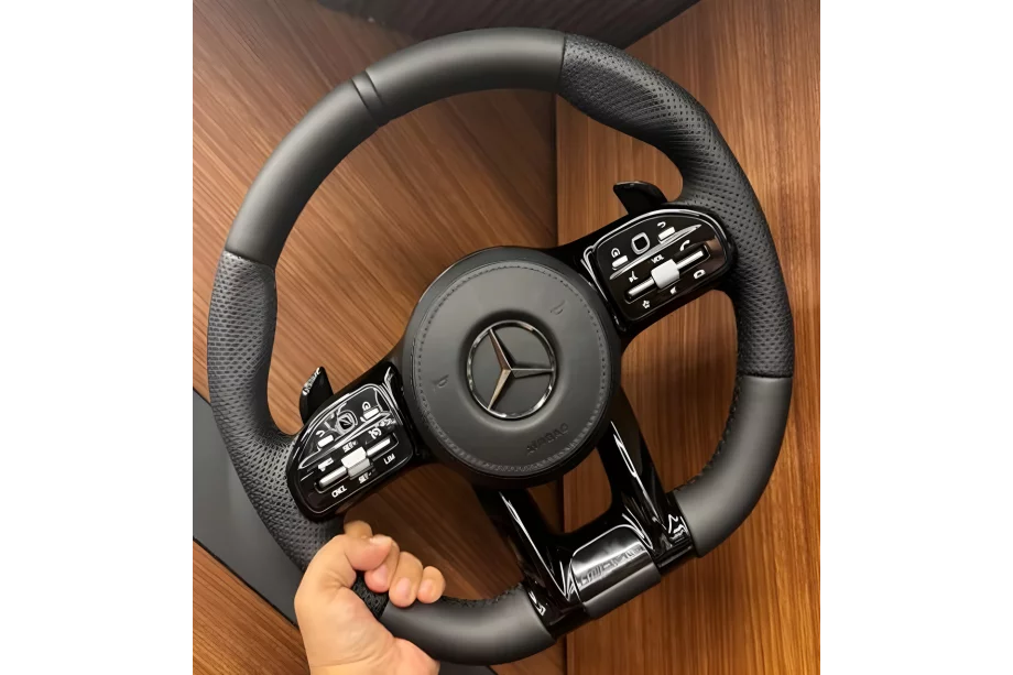 Mercedes S-class W221 2005-2013 Lenkrad AMG-Style (schwarz + schwarze Tasten) Image