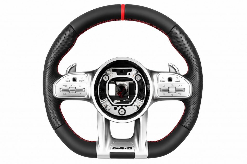 Кермо AMG-Style (чорний + червоний)