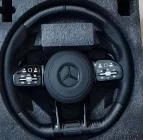 Mercedes S-class W221 2005–2013 AMG-Style-ohjauspyörä (hiilikuitu + mustat painikkeet) kuva 1