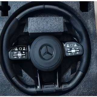 Mercedes S-сlass W221 Руль AMG-Style (Карбон + черные кнопки)