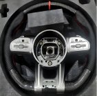 Mercedes R-class W251 2005-2017 гг. Руль AMG-Style (Карбон + Красный) фото 1