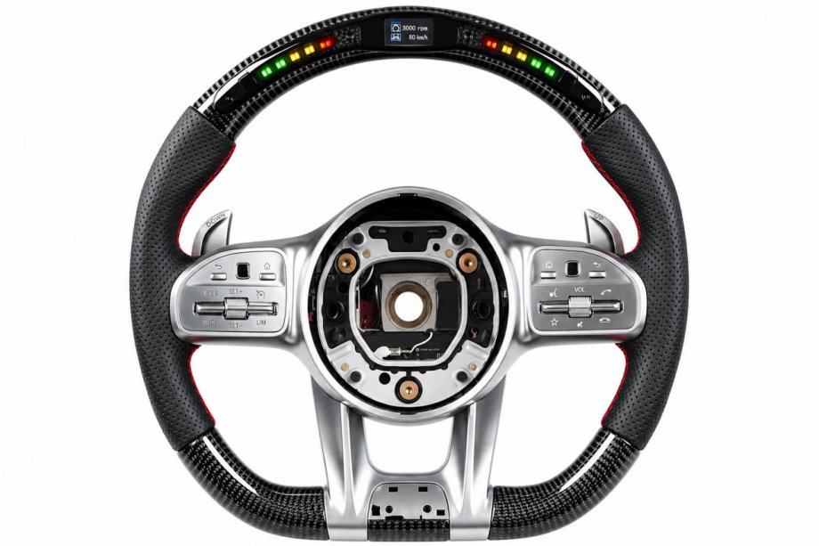 Mercedes R-class W251 2005-2017 Steering Wheel AMG-Style (Carbon, LED) Image