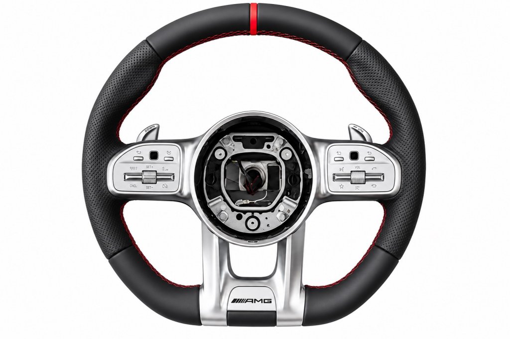 Кермо AMG 2018-Style (чорний + червоний, 3pin)