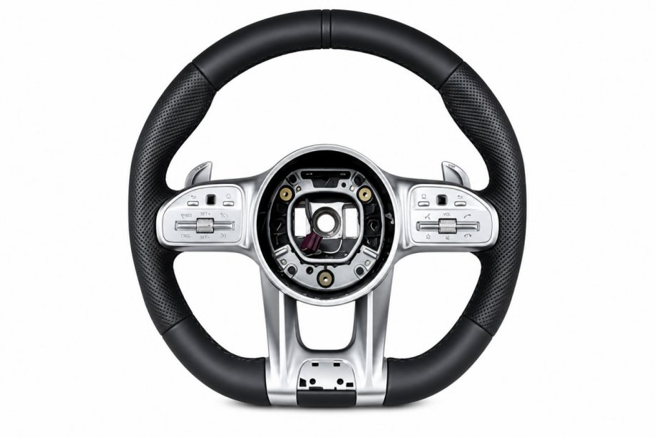Mercedes GLC coupe C253 2016-2023 гг. Руль AMG 2018-Style (черный, 3pin) Image