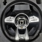 Руль AMG 2018-Style (Карбон + Серые Кнопки, 3pin) фото 1 Руль AMG 2018-Style (Карбон + Серые Кнопки, 3pin) фото 1