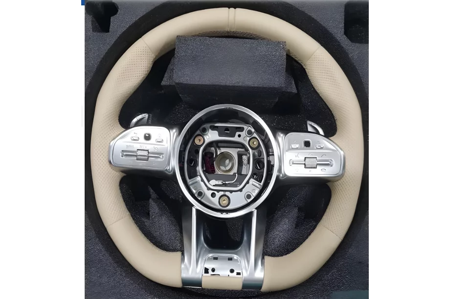 Mercedes GLS X167 2019- гг. Руль AMG 2018-Style (бежевый, 4pin) Image