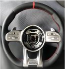 Руль AMG 2018-Style (черный + красный, 4pin) фото 1