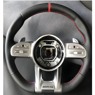 Mercedes EQB Руль AMG 2018-Style (черный + красный, 4pin)