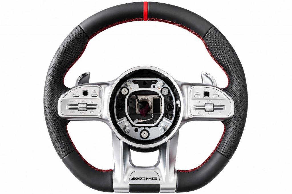 Кермо AMG 2018-Style (чорний + червоний, 4pin)