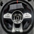 Кермо AMG 2018-Style (Карбон + червоний, 4pin) фото 1