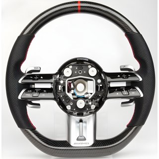 Mercedes GLE coupe C167 2019- рр. Руль AMG 2021-Style (Карбон, 4pin)