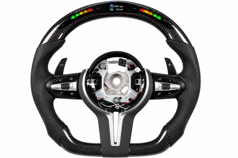 BMW 5 Series E60/E61 2003-2010 Steering Wheel (2006-2010, Carbon, LED) Image