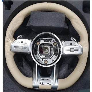 Mercedes S-сlass W221 Руль AMG-Style (для AMG, бежевый)