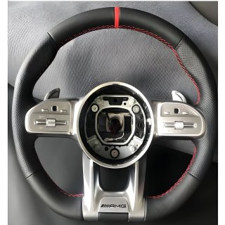 Mercedes S-сlass W221 Руль AMG-Style (для AMG, черный + красный)