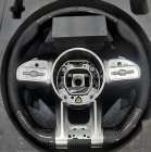 Mercedes CL-class C216 2006-2014 AMG-Style Steering Wheel (for AMG, Carbon + Grey Buttons) photo 1