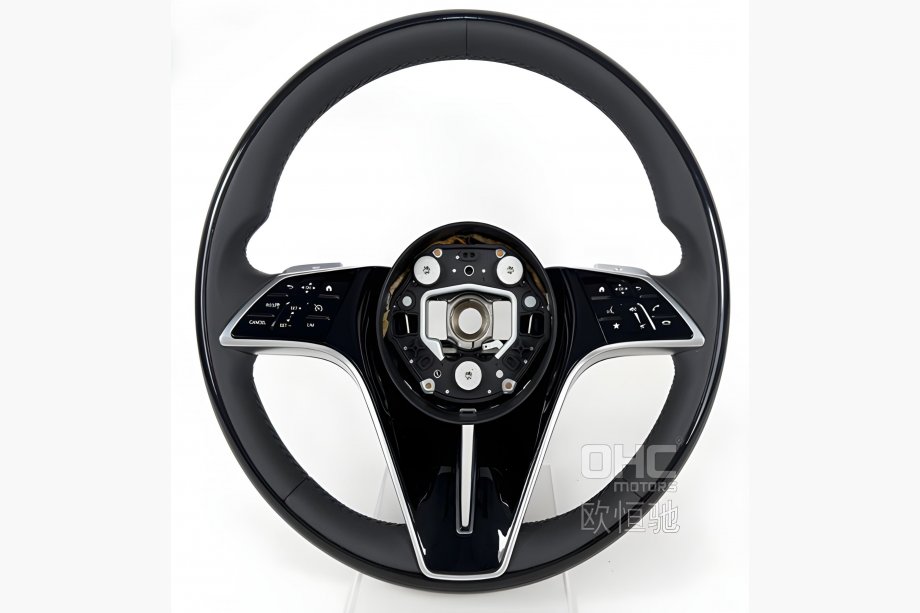 Mercedes S-сlass W221 2005-2013 гг. Руль S-Style (для AMG, черный + черные кнопки) Image