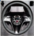 Mercedes S-сlass W221 2005-2013 гг. Руль S-Style (для AMG, Карбон + Серые Кнопки) фото 1